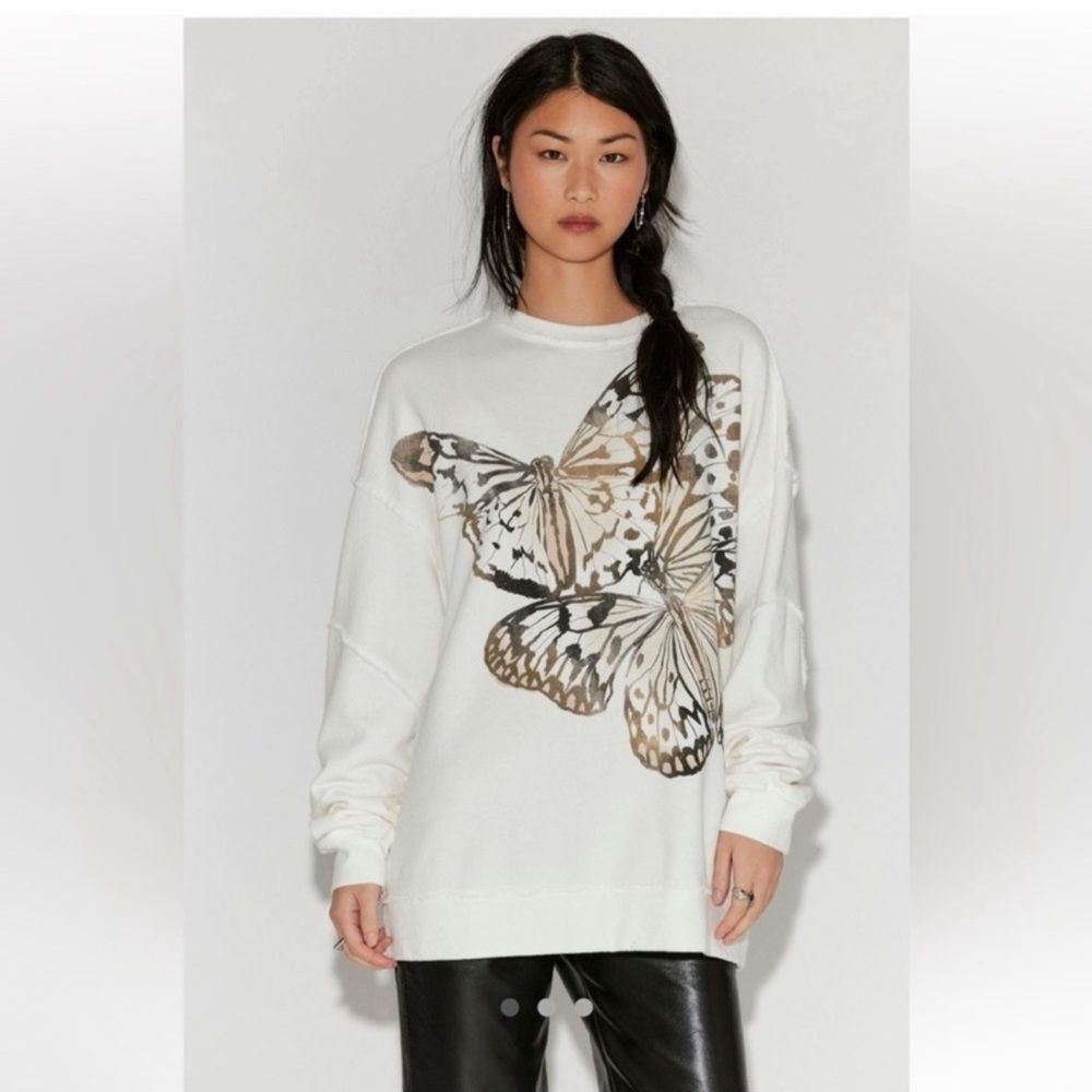 Sold Out Free People Ragabond Midnight Sweatshirt